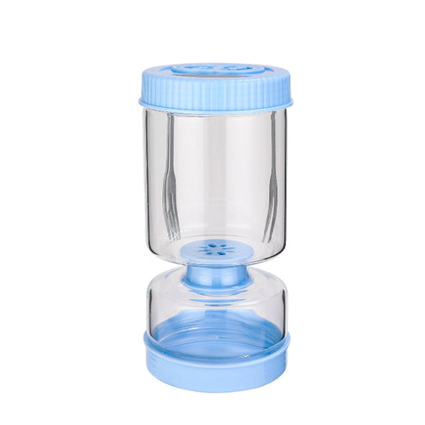 Circular Fifth Generation Dry Wet Separation Pickle Jar: Sand Timer Glass Container Canisters & Jars