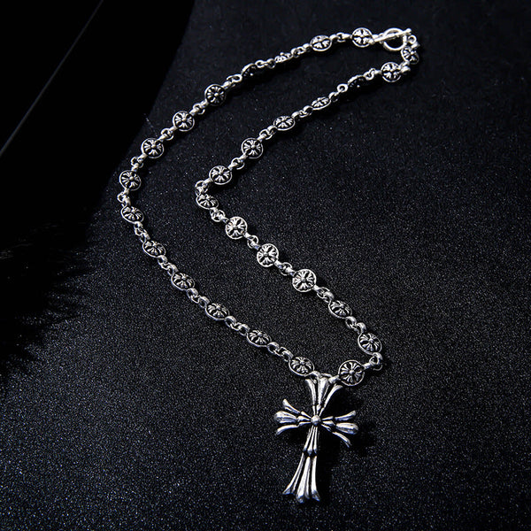 Electroplated Silver Grand Sword Pendant Cross Necklaces & Pendants