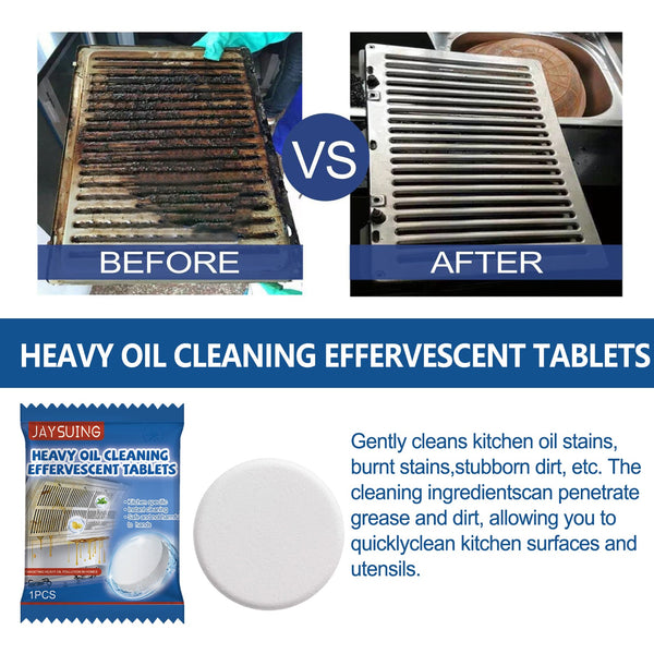 Kitchen Oil Stain Cleaning Tablets Heavy Dirt Effervescent Range Hood Cooktop Cleaning Products