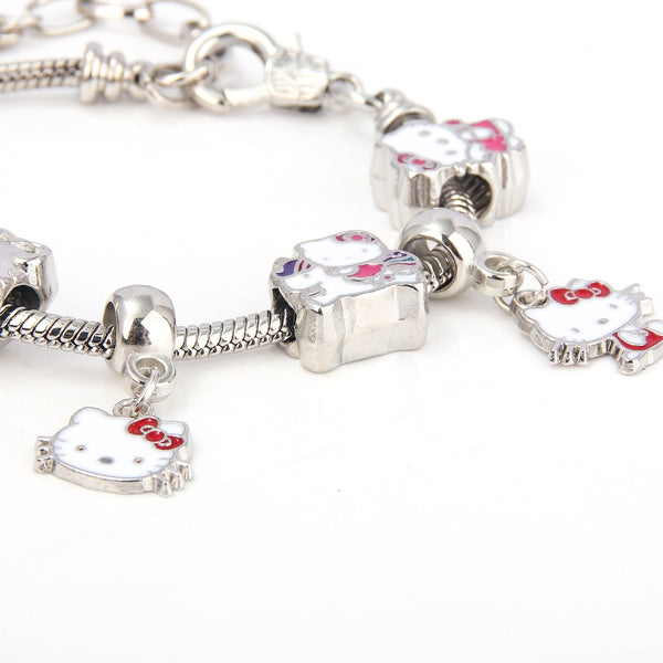 Cute Kitty Cat Bracelet Anime Girl Student Jk Best Friend Birthday Gift Cartoon Diy Bracelets