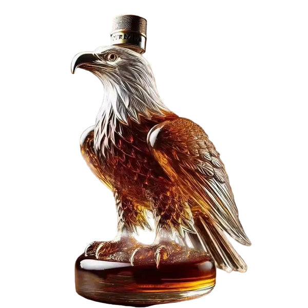 Small Eagle Shaped Whiskey Decanter Exquisite Glass Bottle For Home Decor Decanters