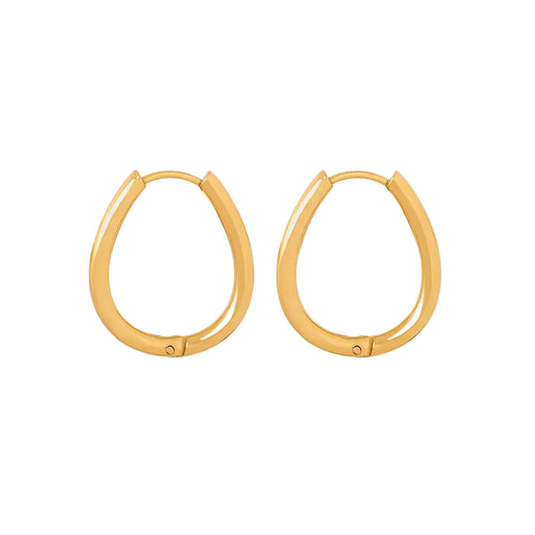 Titanium Steel Huggie Earrings