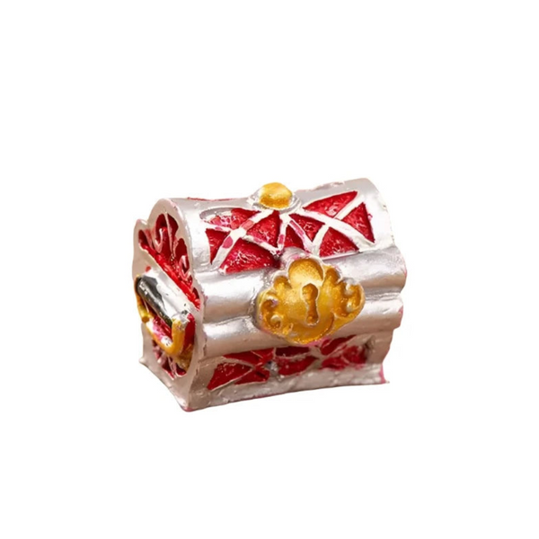 Simulation Treasure Chest Box Antique Resin Fish Tank Landscape Ornaments Decorations