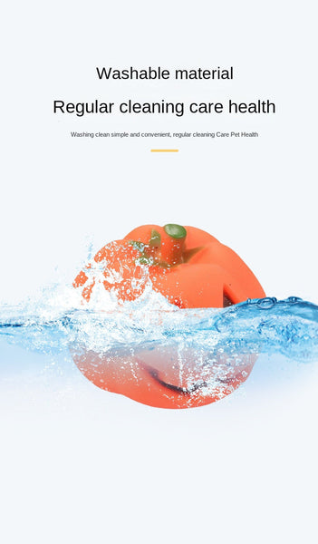 Halloween Pumpkin Toy For Pets Interactive Rubber With Sound Dogs Chew And Play Dog Toys