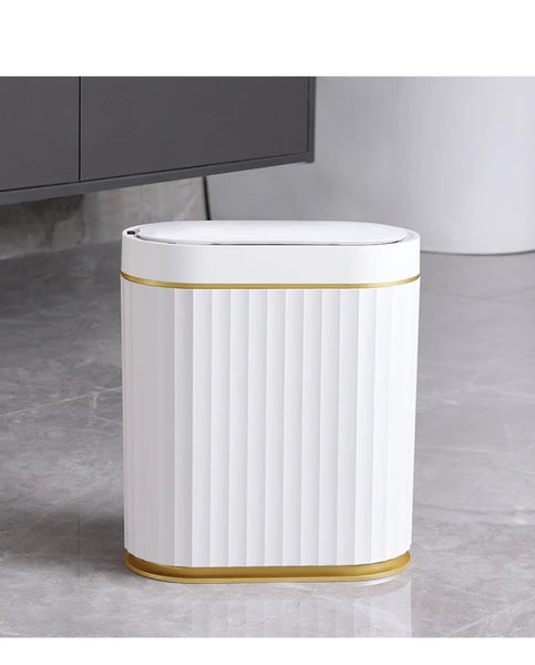 Smart Sensor Trash Can Touchless Bin With Lid Automatic Waste Basket Rubbish Bins