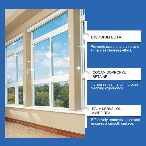 Glass Foam Cleaner Cleans Oil Stains With Refurbished Daily Maintenance Glass Cleaning Spray Cleaning Products