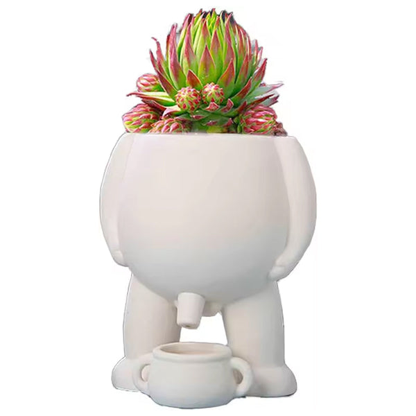 Funny Peeing Vase Planter: A Whimsical Decor Piece For Your Home Or Garden. Ideal Succulents And Makes Great Novelty Gift! Vases