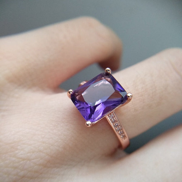 Veile Studios And American Style Square Elegant Ring For Women Rings