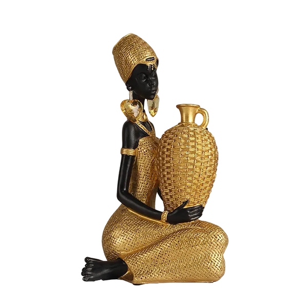 African Girls' Home Resin Ornaments And Character Decorations Sculptures & Figurines
