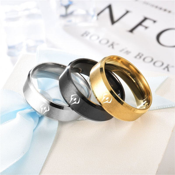 Curse King Cos Stainless Steel Ring Two Faced Sukuna Impression Jujutsu Kaisen Jewelry Yuji Itadori Anime Rings