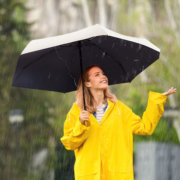 Mini Umbrella: Uv Protection Compact Portable For Women Pocket Sized Folding Ideal Travel. Umbrellas