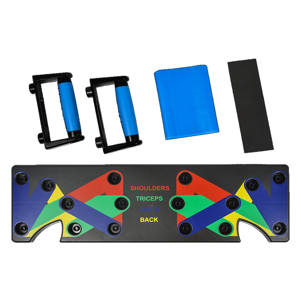 9 In 1 Push Up Board Yoga Bands Fitness Workout Train Gym Exercise Pushup Stand Push Up Stands