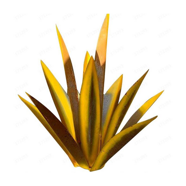 9 Leaves Plant Diy Metal Art Sculpture Decor Ornaments & Statues