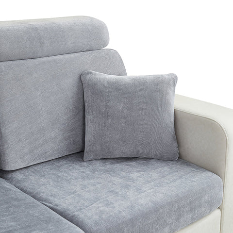 Pillowcase 45X45cm Dark Gray Polyester Chenille Thick Stretchable Cushion Pillow Cases