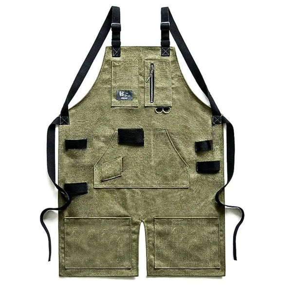 Gardening Apron Green Denim Canvas Outdoor Work Clothes For Men Women Tool Carriers Aprons & Belts