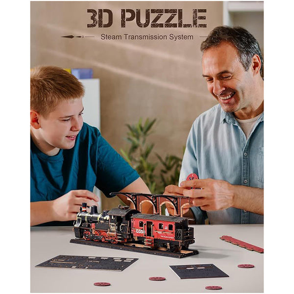 Robotime Steam Journey Model Kits 3D Wooden Craft Gifts For Adults Puzzles