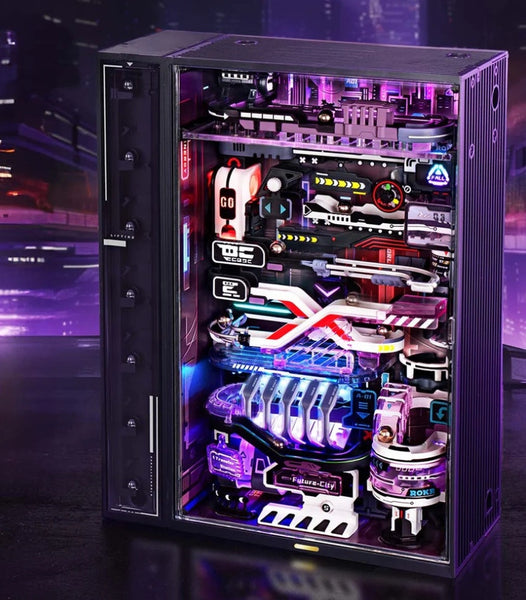 Robotime 3D Puzzle Model Kit To Build Last City Marble Run Led Glow In The Dark Mr02s Puzzles