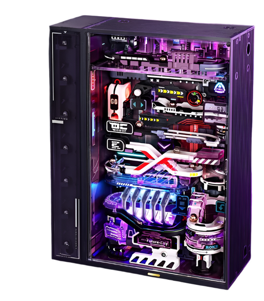 Robotime 3D Puzzle Model Kit To Build Last City Marble Run Led Glow In The Dark Mr02s Puzzles