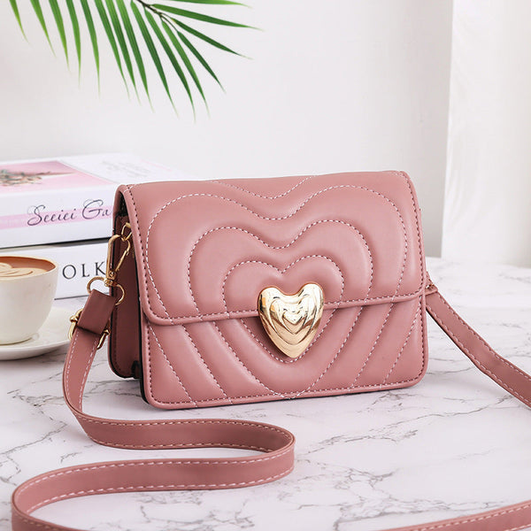 Elegant Heart Love Lock Handbag Crossbody Bag Women Women's Bags & Handbags