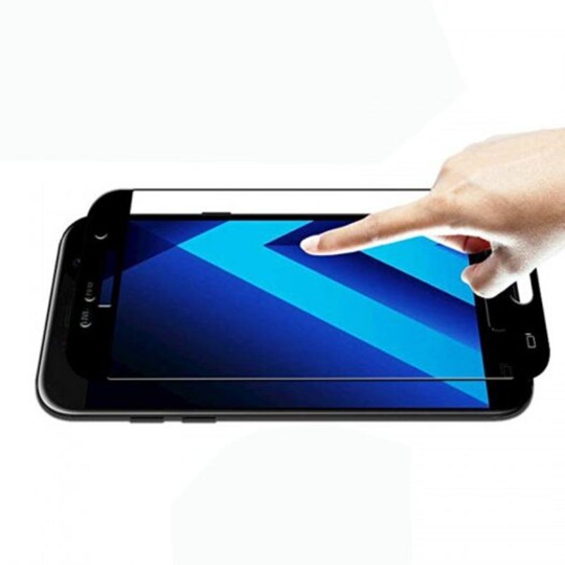 9D Tempered Glass Screen For Samsung Galaxy A5 2017 Full Coverage Protection Black Screen Protectors