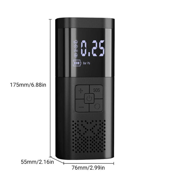 6000Mah Car Tyre Inflator 12V Air Compressor Electric Pump Cordless Usb Charging Air Compressors