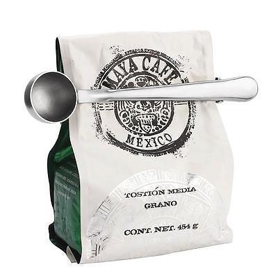 Multi Purpose Stainless Steel Coffee Scoop With Clip Scoops