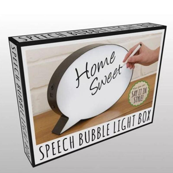 Speech Bubble Light Box Decor Night Lamps