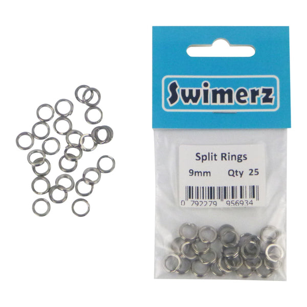 Swimerz 9Mm Split Ring Stainless Steel 25 Pack Other Tackle & Accessories
