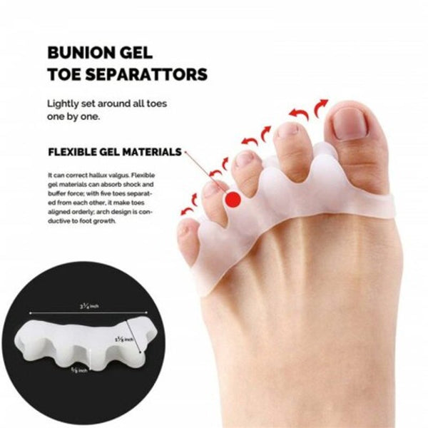 9Pcs Per Pack Bunion Corrector Sleeves Kits Silicone Toe Separators Straightener For Pain Relief Foot Creams & Treatments