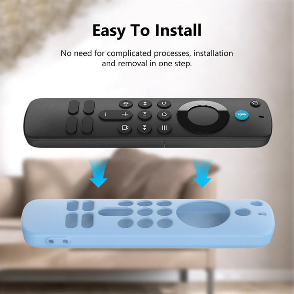 Remote Control Silicone Case For Fire Tv Stick Hd/4K (2025 Latest Model) Anti Slip Dustproof Shockproof Protective Cover Remote Controls
