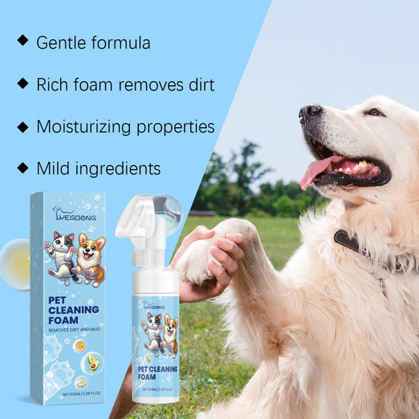Pet Paw Foam Cleaner Dog And Cat Foot Wash Soles Pads Care Dog Grooming
