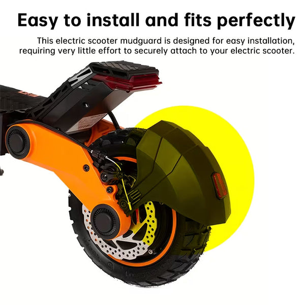 Compatible Rear Fender For Kukirin G2 G3 G4 Electric Scooter | High Visibility Reflective Plastic Mudguard Accessories Parts