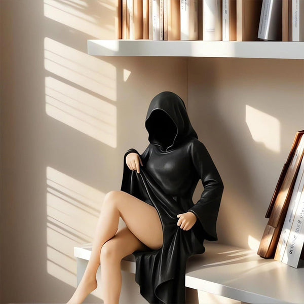 Halloween Female Sitting Statue For Desktop/Bedroom/Living Room Home Decor Ornaments & Statues