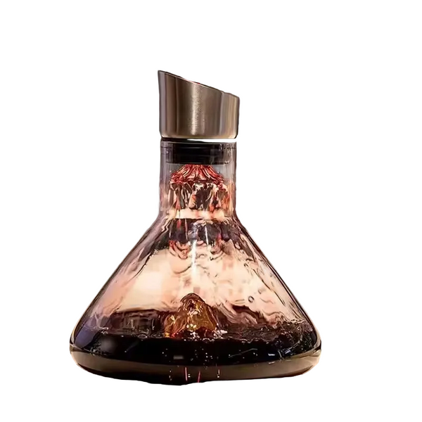 1500Ml Hand Blown Crystal Wine Decanter With Built In Aerator Pourer Ideal For Red Wine. Decanters