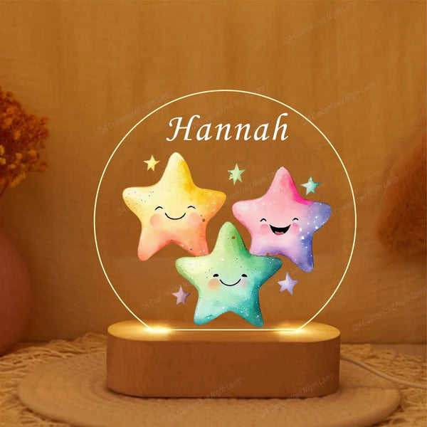 Moon Cloud Kids Night Light Nursery Decor Baby Bedside Lamp Gift Night Lights