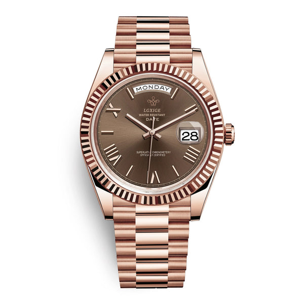 Fashion Style Brand Classic Sunday Calendar Watch Men's Quartz Waterproof Wristwatch Watches