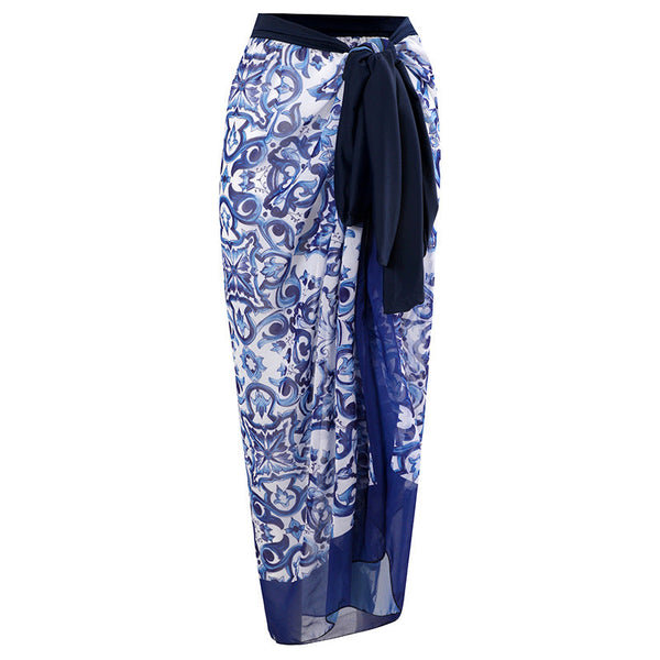 Two Piece One Swimsuit With Skirt Swimwear