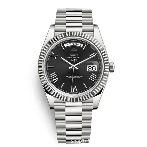 Fashion Style Brand Classic Sunday Calendar Watch Men's Quartz Waterproof Wristwatch Watches