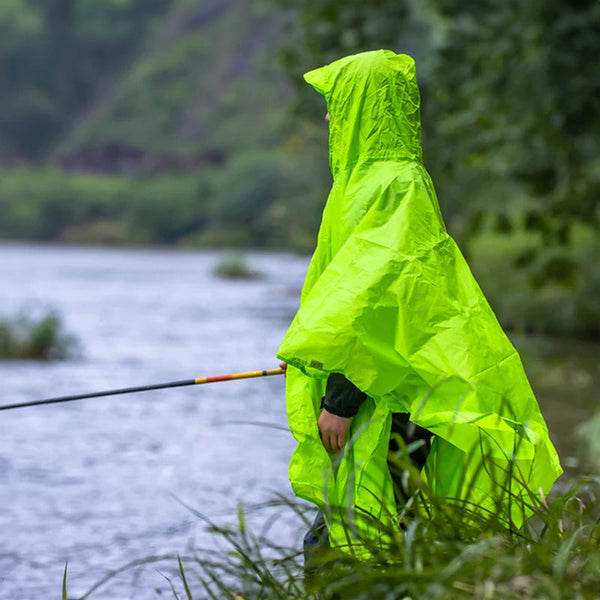 3 In 1 Waterproof Rain Poncho For Outdoor Use: Motorcycle Camping Hiking & Travel Raincoats