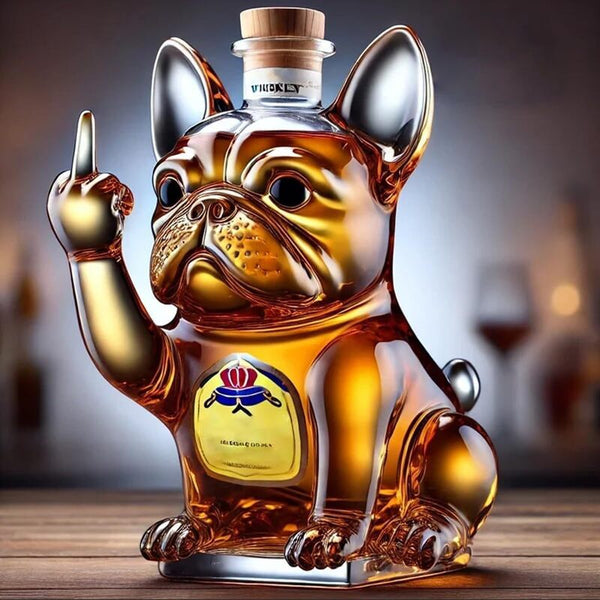 Funny Middle Finger Duck Turtle Dog Whisky Glass Decanter Bar Home Office Decor Decanters