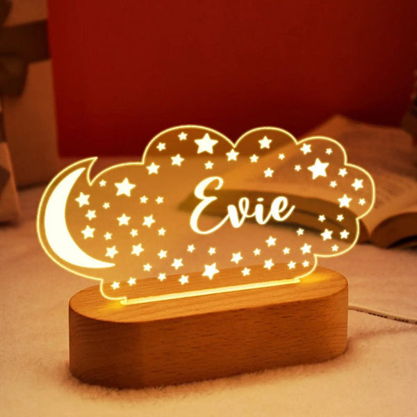 Custom Little One Kids Usb Night Light Personalized Children Name Lamp Nursery Newborn Bedroom Home Decoration Birthday Souvenir Gift Night Lights