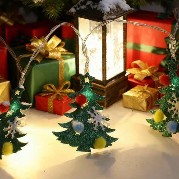 Non Woven Christmas Tree Lights Led String Seasonal Decorations