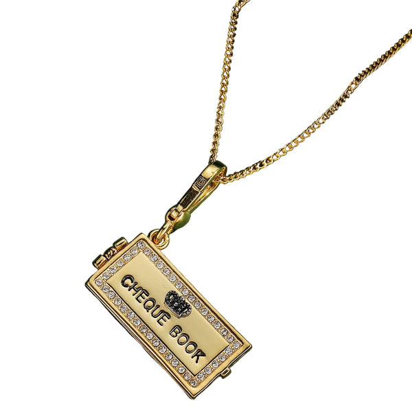 Crown Square Openable Enamel Letter Smiling Face Necklaces & Pendants