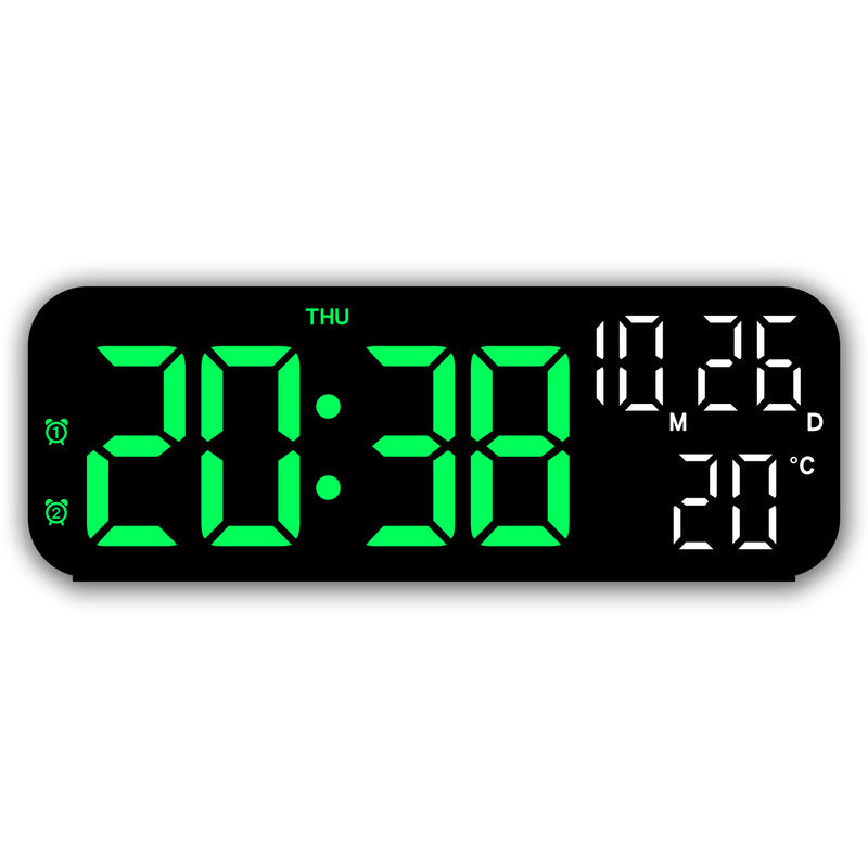 Digital Alarm Clock With Temp Date Week. Night Mode. Voice Controlled. 12/24H Led Alarm Clocks & Clock Radios