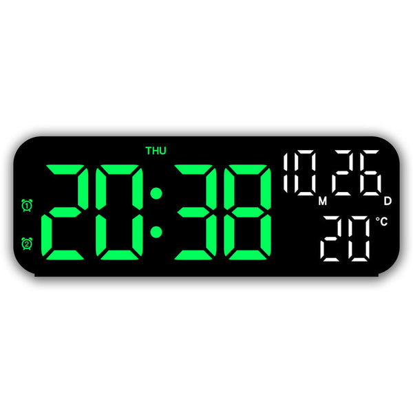Digital Alarm Clock With Temp Date Week. Night Mode. Voice Controlled. 12/24H Led Alarm Clocks & Clock Radios