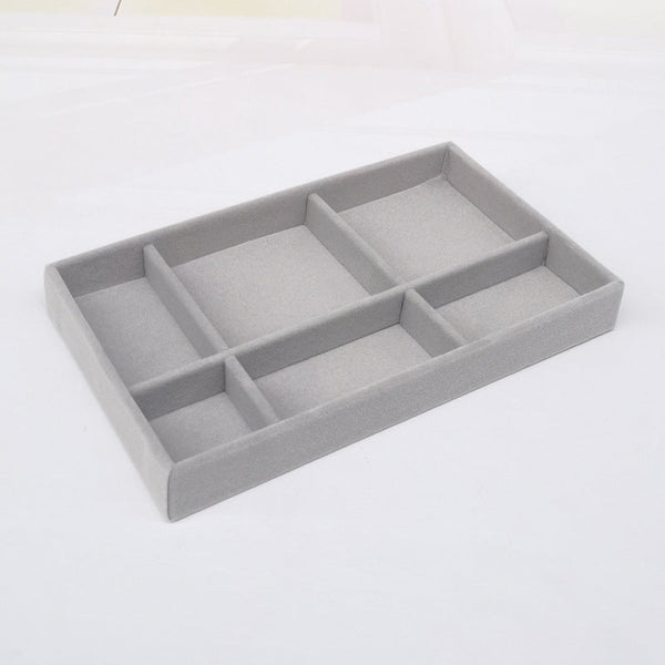 Velvet Stackable Jewelry Organizer Portable For Rings Earrings And Necklaces. Jewellery Holders & Organisers