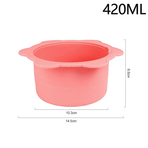 Wax Warmer Heat Resisting Replacement Silicone Bowls Hair Removal With Stirring Stick Non Pan Tool Hair Removal Wax