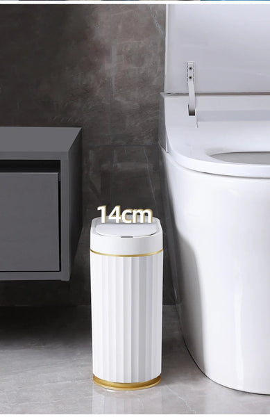 Smart Sensor Trash Can Touchless Bin With Lid Automatic Waste Basket Rubbish Bins
