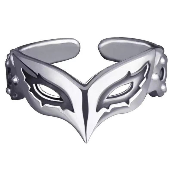 Funny Mask Ring Fashion Versatile High Grade Cold Tone Style For Men And Women Rings