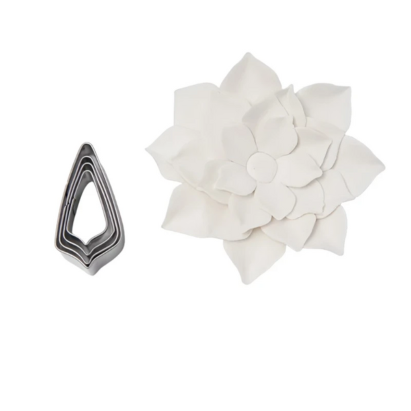Stainless Steel Petal Mold Set Polymer Clay Cutter Cutting Pottery Tool Diy Manual Model Rose Flower Modeling Modelling Clay